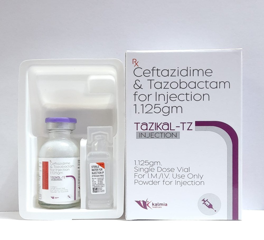 CEFZIDIME TZ 1.125 MG INJ (CEFTAZIDIME TAZOBACTUM)
