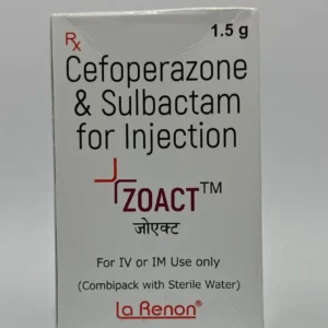 ZOACT 1.5INJ(CEFOPERAZONE  SULBACTAM)